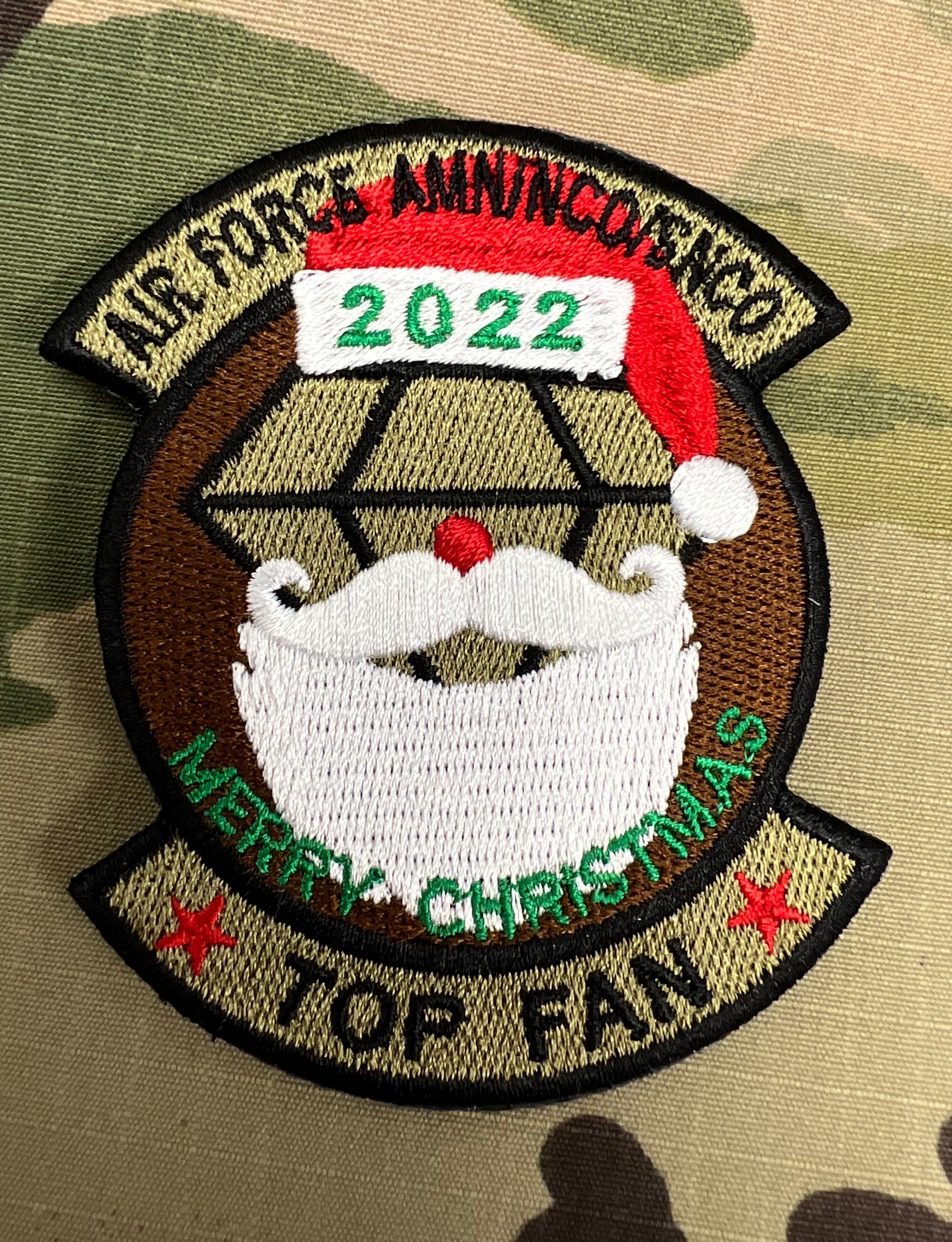 AIR FORCE AMN/NCO/SNCO TOP FAN- Patch- XMAS 2022