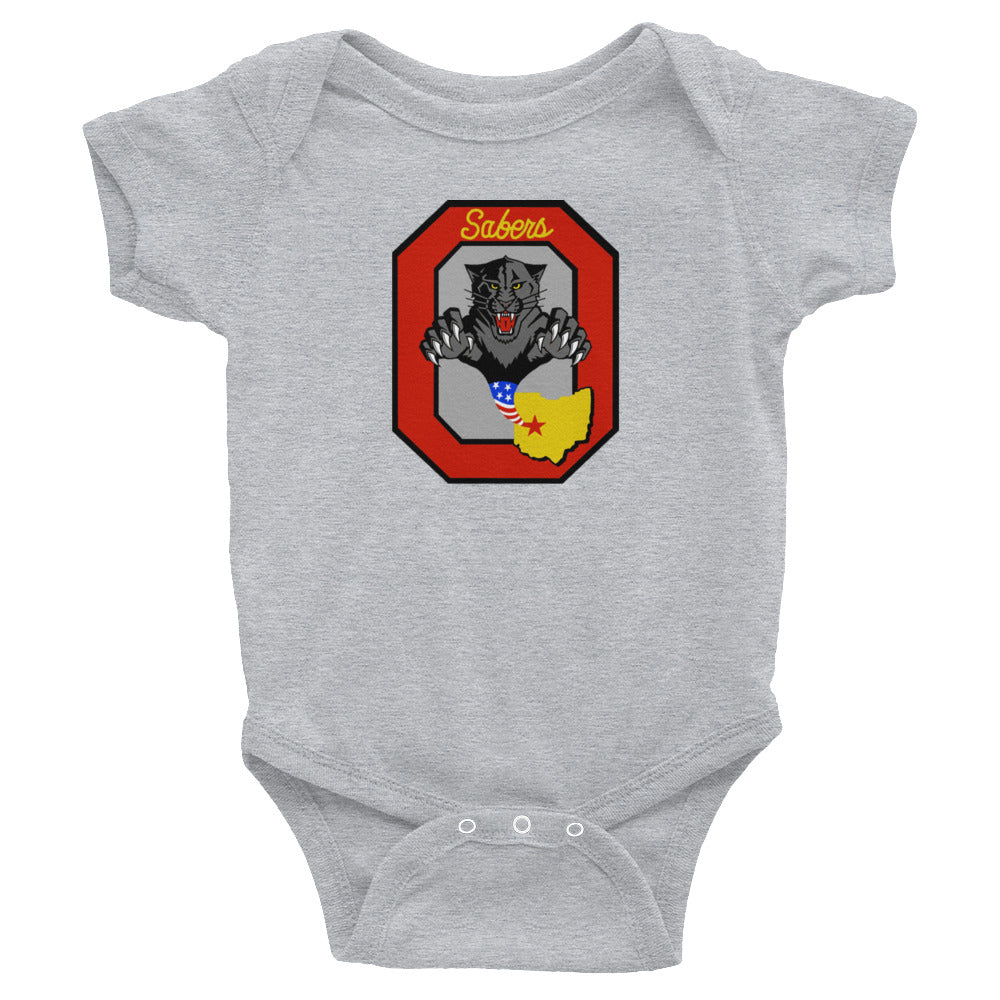 OHANG Block O Infant Bodysuit - Reaper Patches