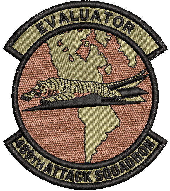 489th Attack Squadron -  Evaluator OCP - Reaper Patches