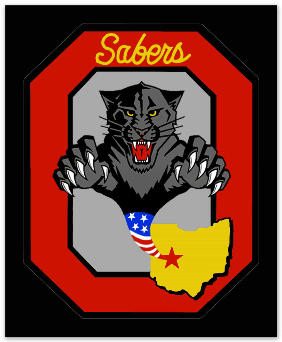 Ohio Air National Guard Sabers - Zap - Reaper Patches